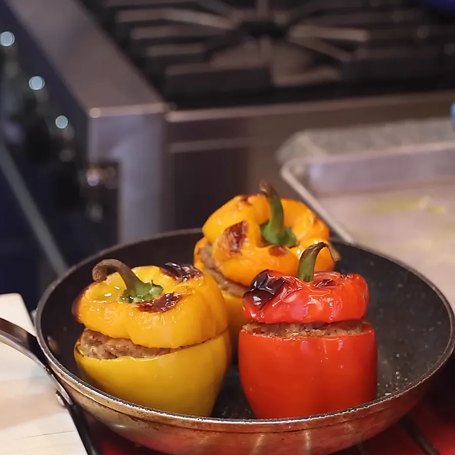 poivrons farcis economiques trois viandes, &eacute;tape 5