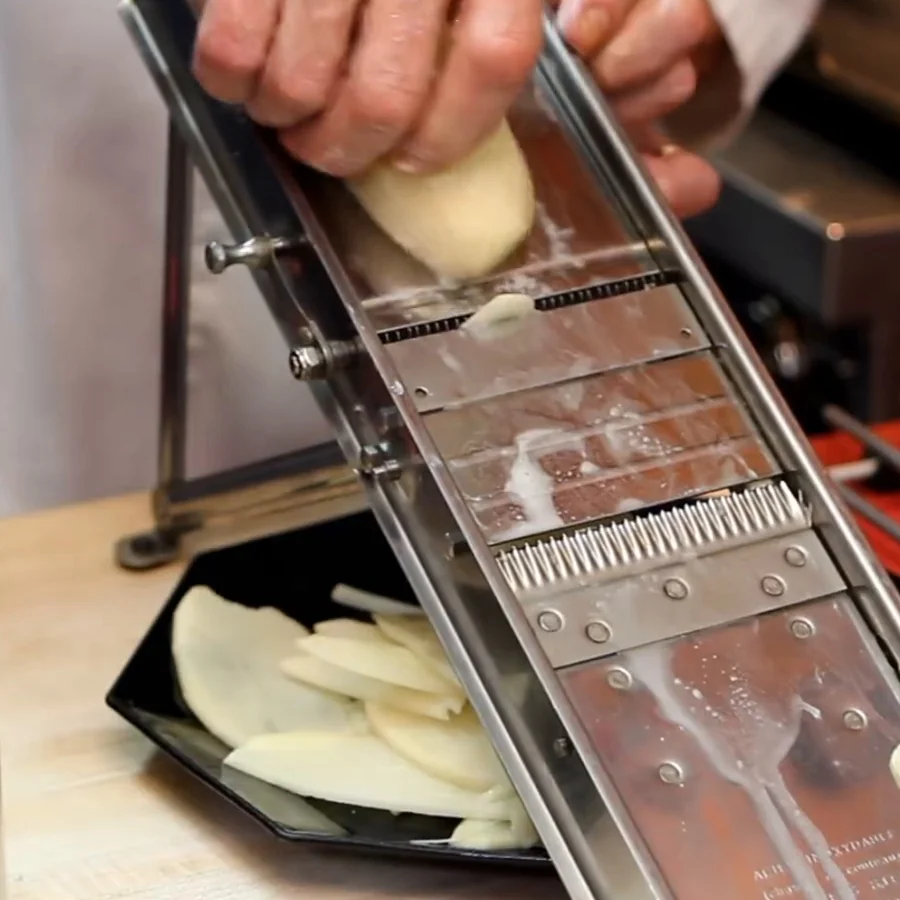 pommes pailles croustillantes, étape 1