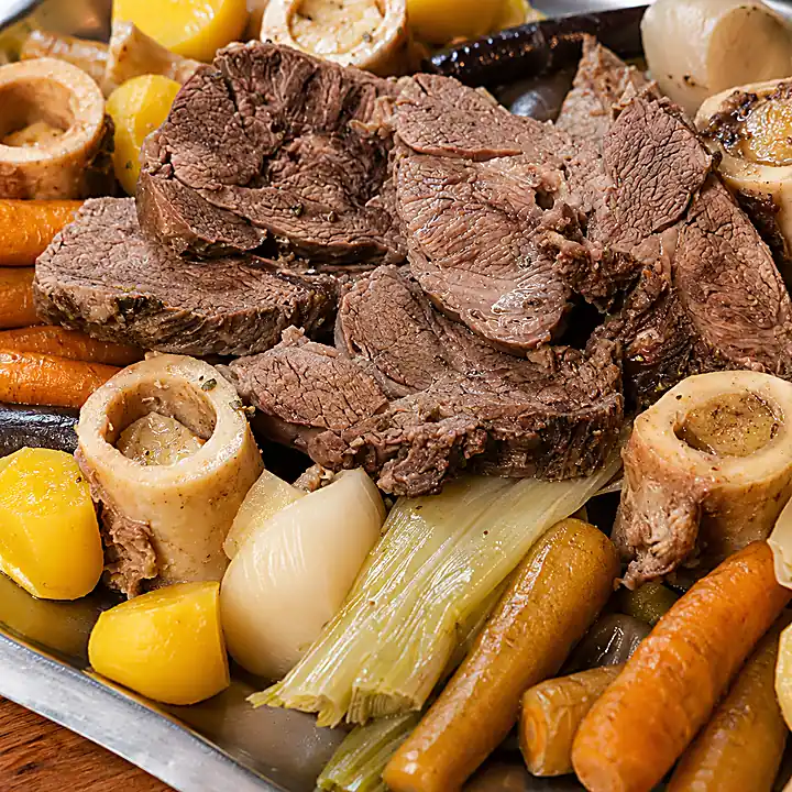 pot au feu maison, plat fini