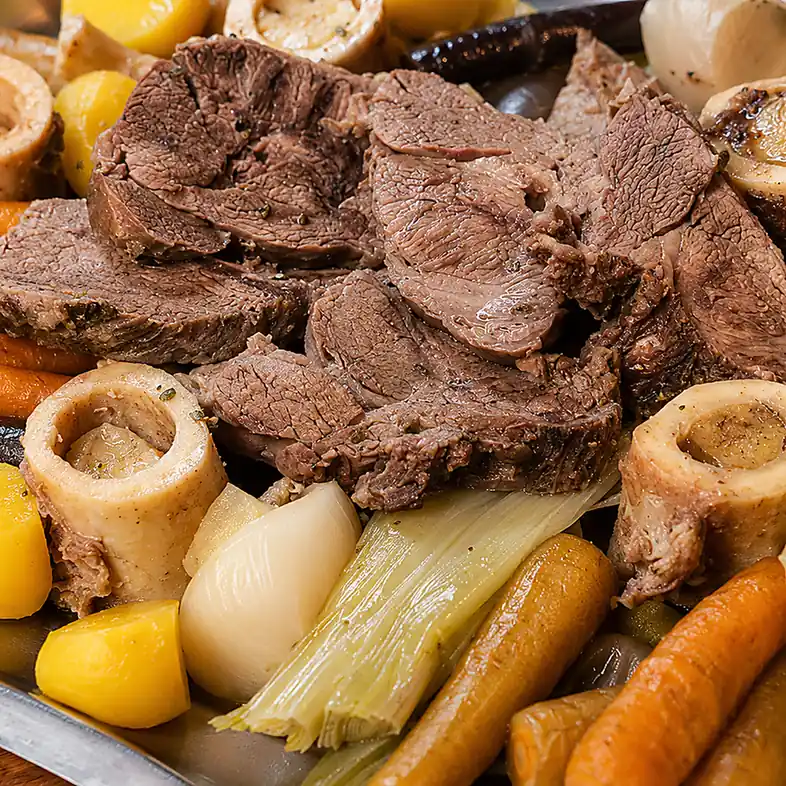 pot au feu maison, plat fini