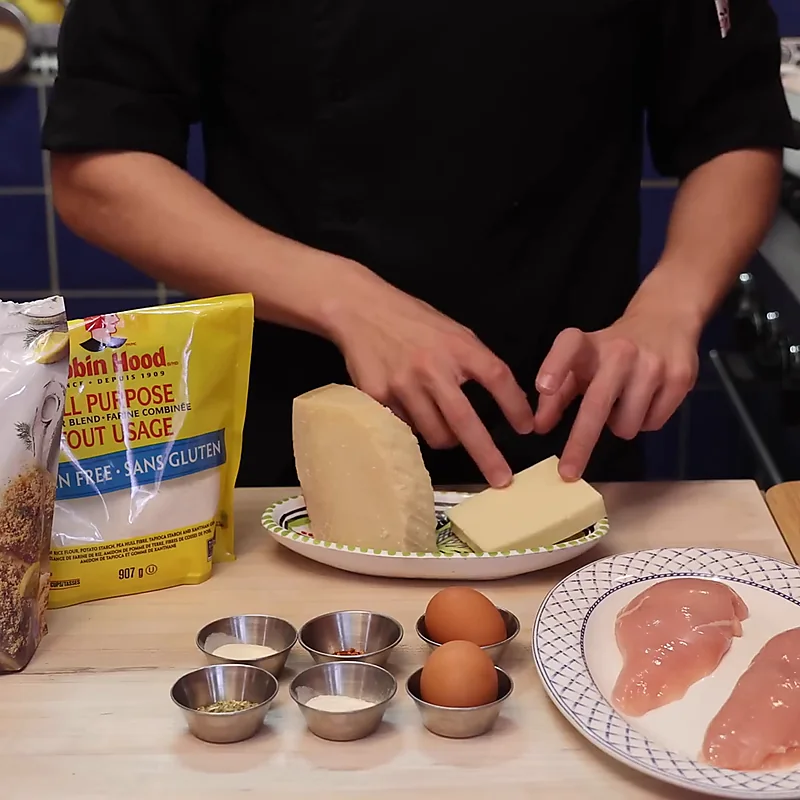 poulet parmigiana a la friteuse a air, ingredients