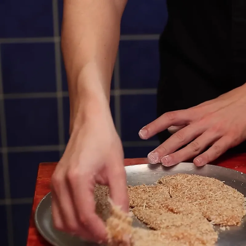 poulet parmigiana a la friteuse a air, étape 3