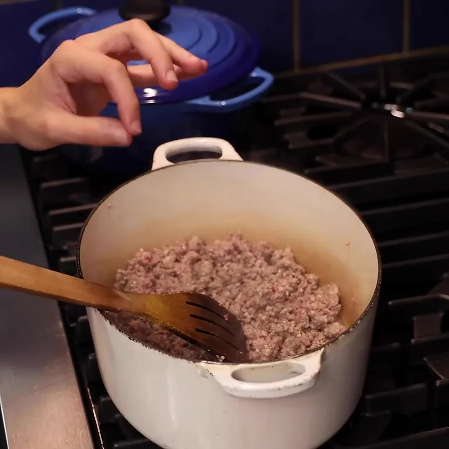 sauce bolognaise maison pappardelles fraiches, &eacute;tape 2