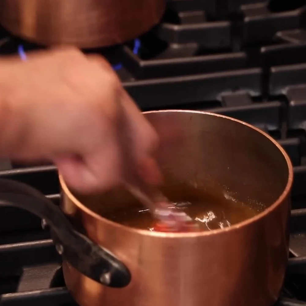 sauce caramel cassonade facile creme glacee, &eacute;tape 3