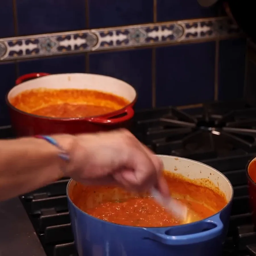 sauce tomate maison avec des tomates fraiches, étape 5