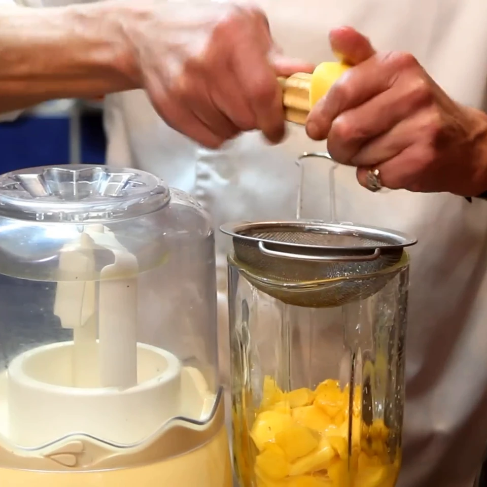 sorbet a la mangue maison, étape 2