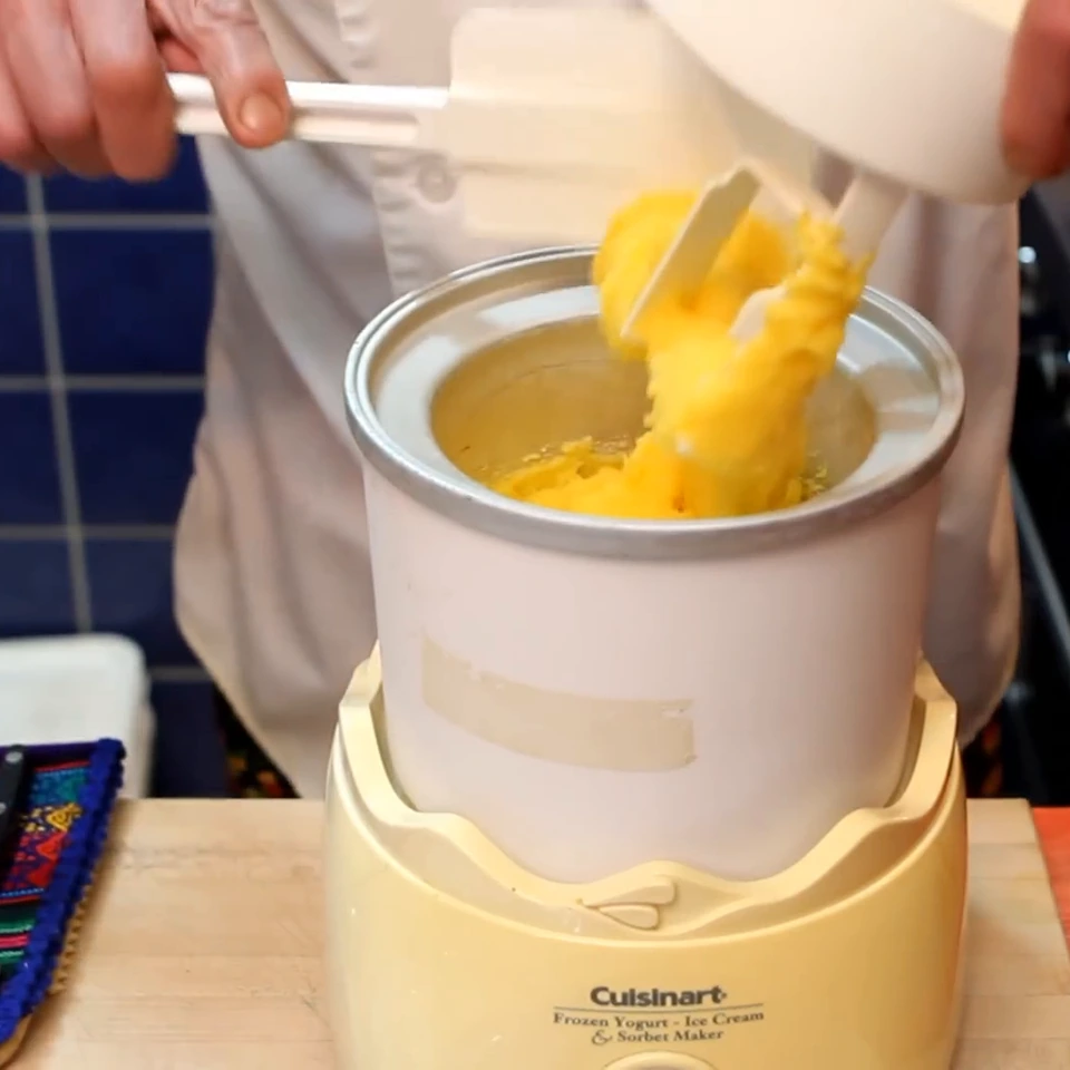 sorbet a la mangue maison, étape 4