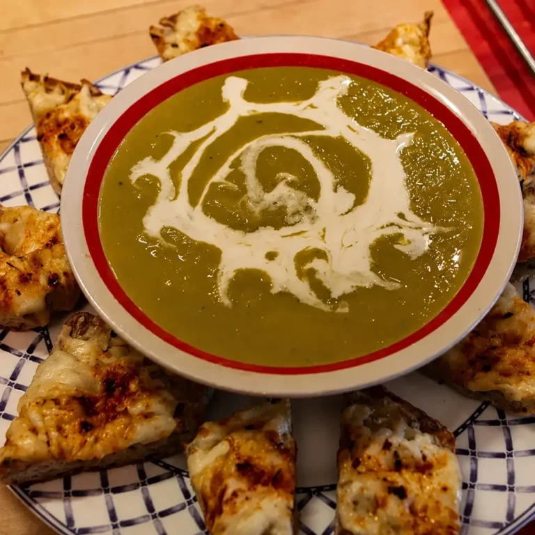 Soupe de poireaux facile avec cro&ucirc;tons gratin&eacute;s