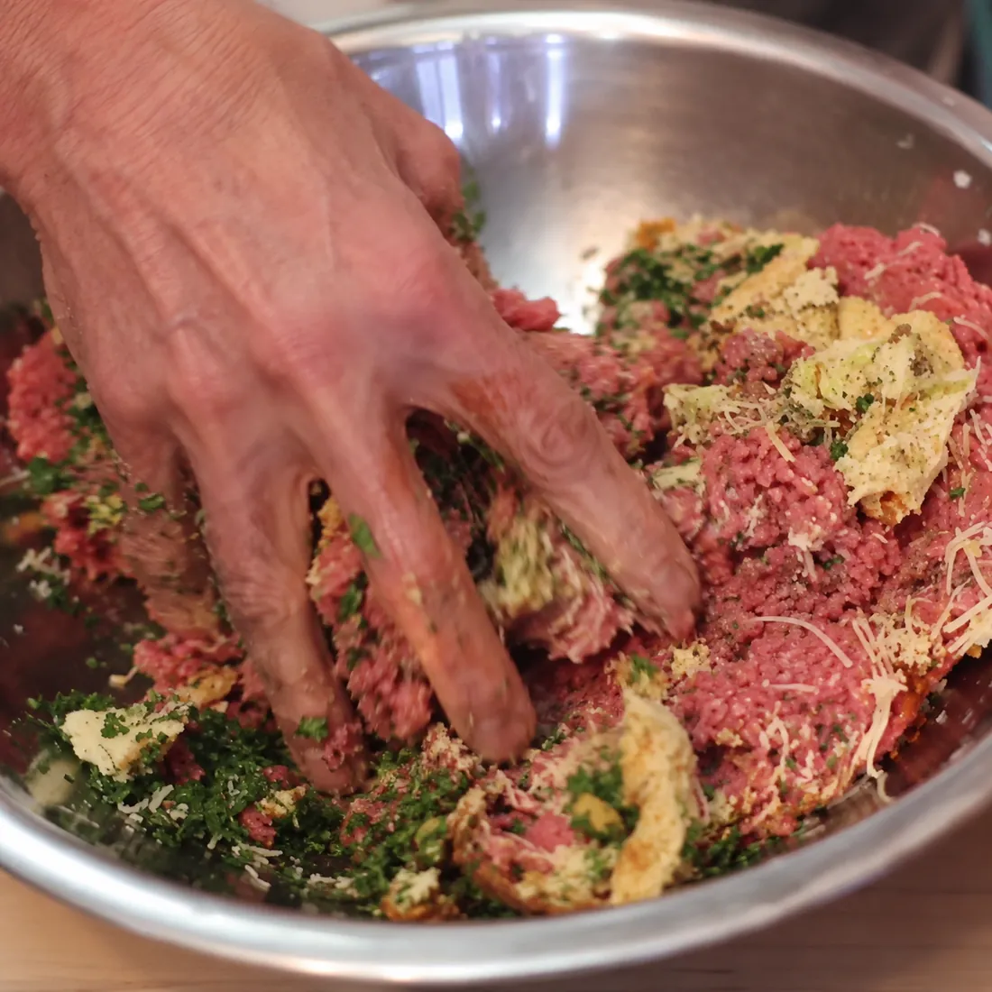 spaghetti boulettes de viande maison faciles, étape 2