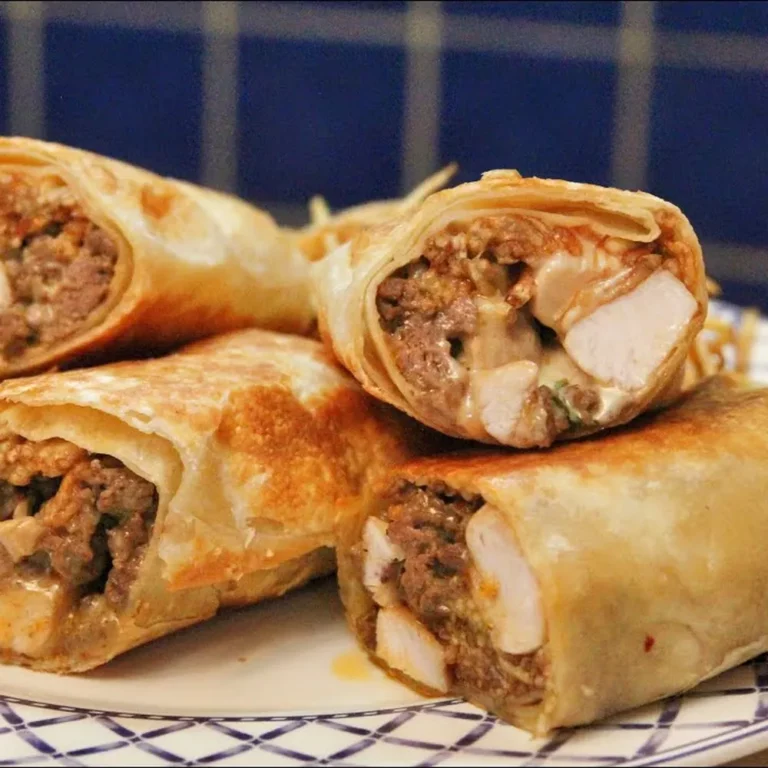 Tacos fran&ccedil;ais trois viandes avec sauce fromag&egrave;re