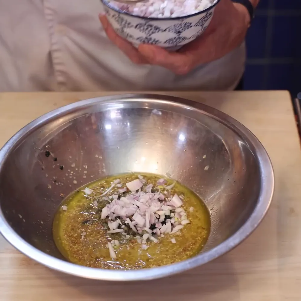 tartare saumon facile citron dijon capres, &eacute;tape 3