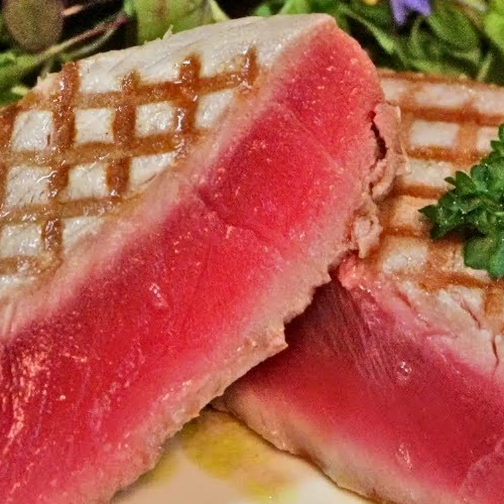 thon grille style tataki facile, plat fini
