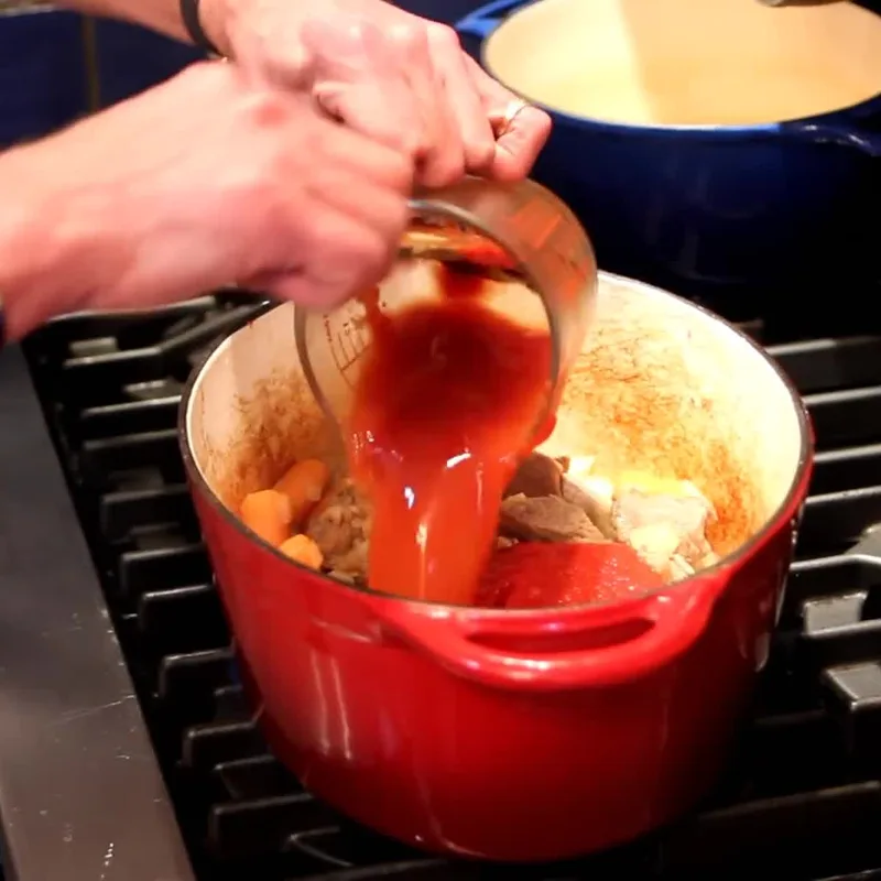 veau marengo facile vin blanc tomate, étape 4