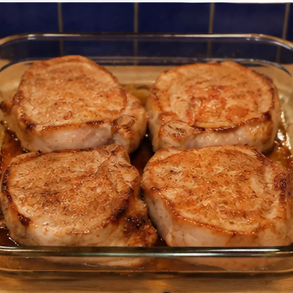bbq pork chops in the oven, step 2