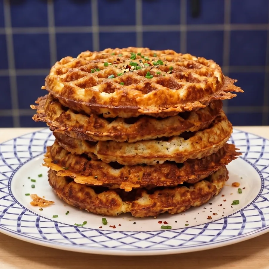 Chaffles au fromage cottage faciles, croustillants et riches en protéines