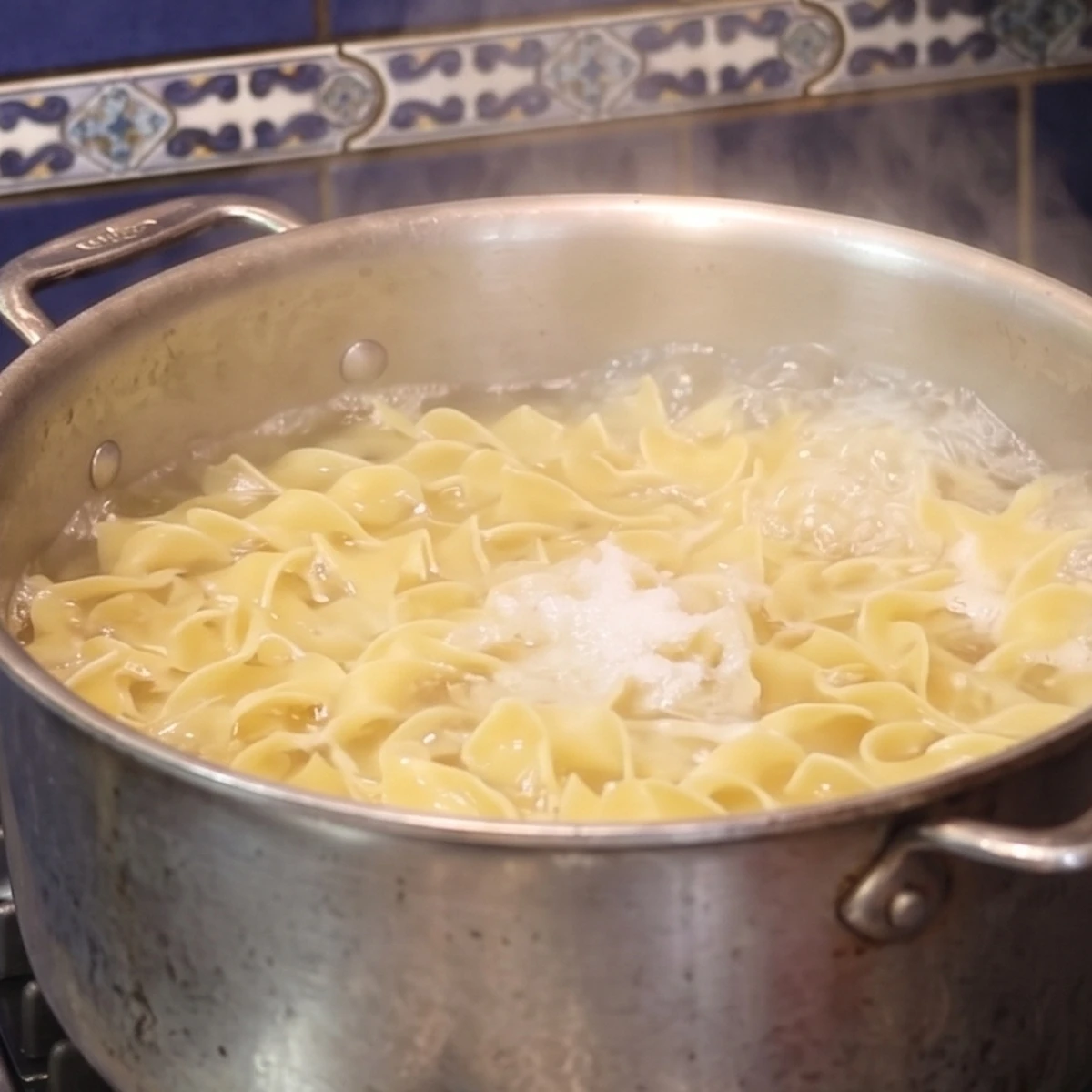 cottage cheese noodles, step 1