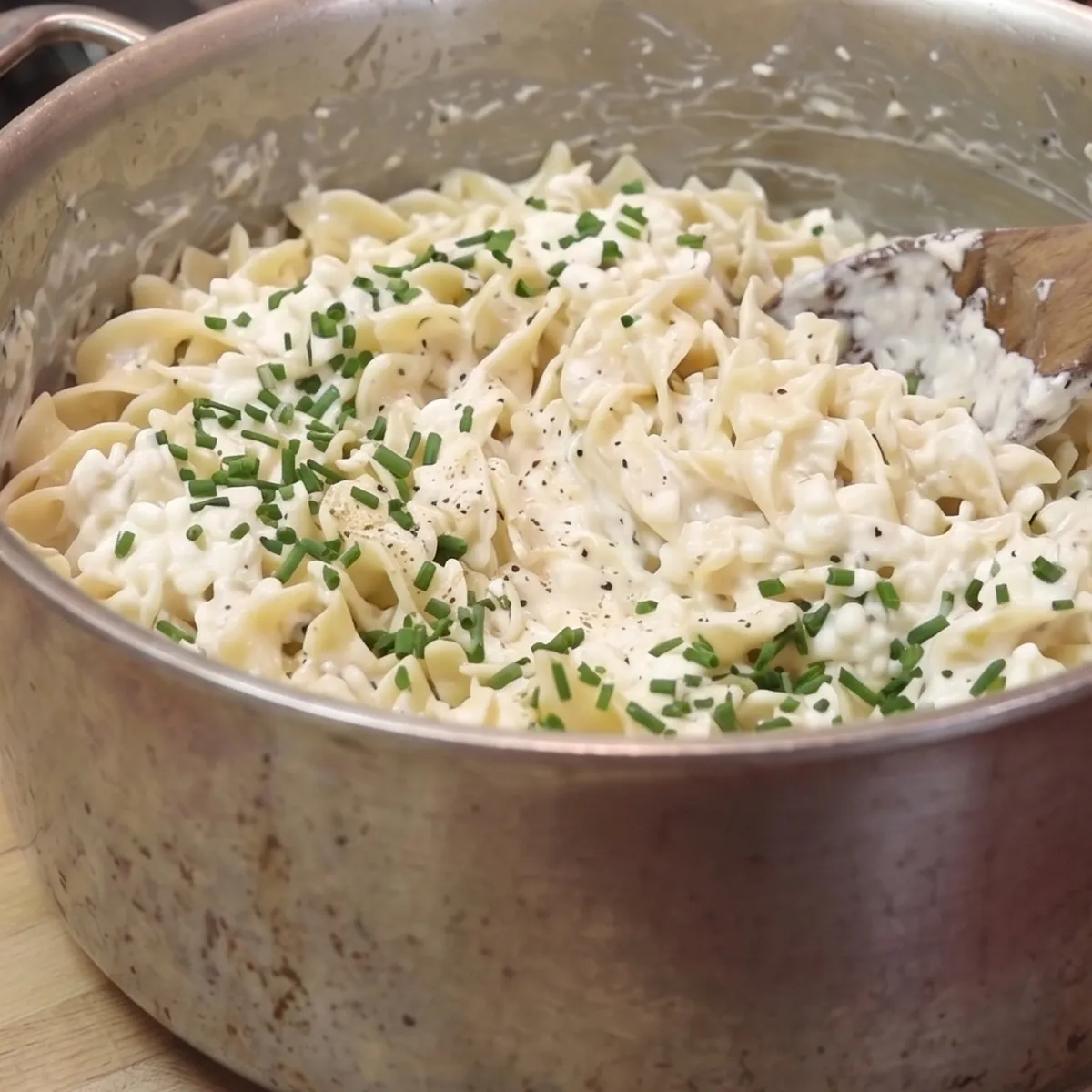 cottage cheese noodles, step 2