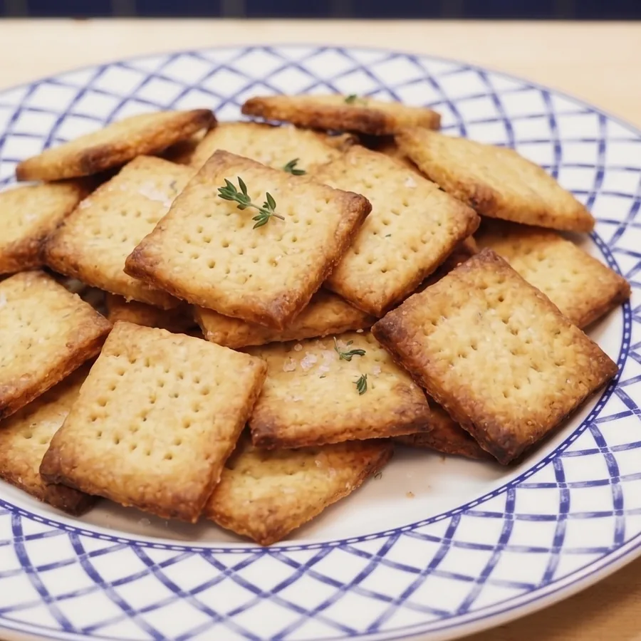 craquelins fromage cottage faciles croustillants, plat fini