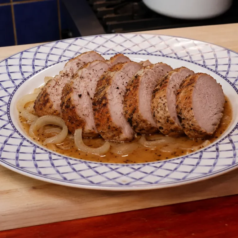Juicy Dutch Oven Pork Tenderloin with Easy Pan Sauce