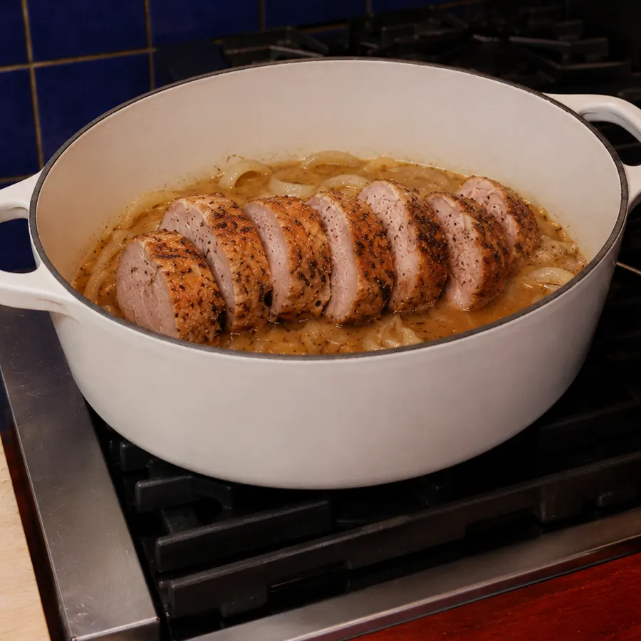 dutch oven pork tenderloin, step 4