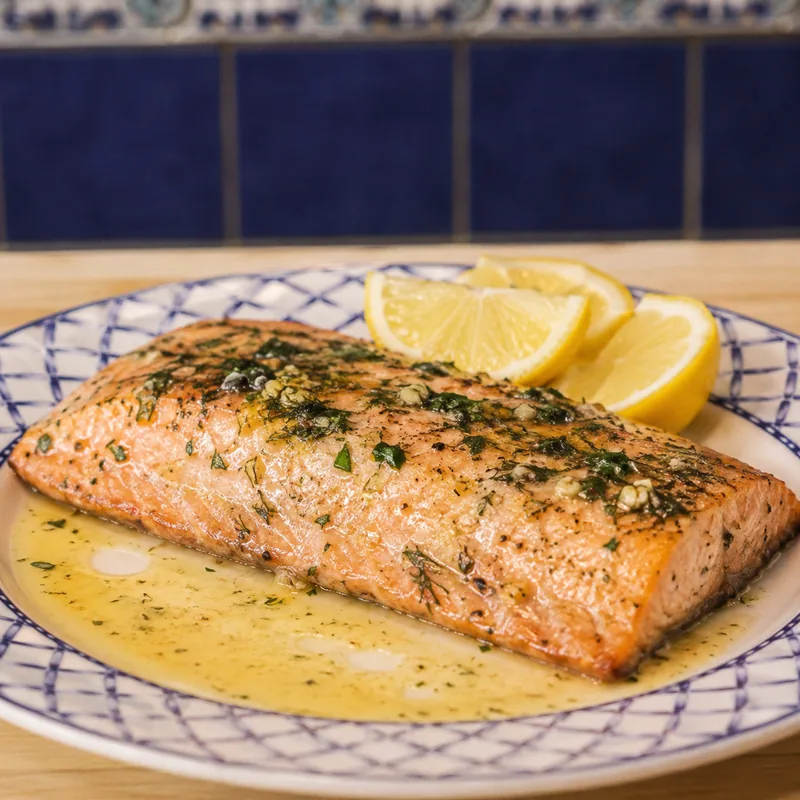 Easy Baked Coho Salmon Recipe with Lemon Garlic Butter