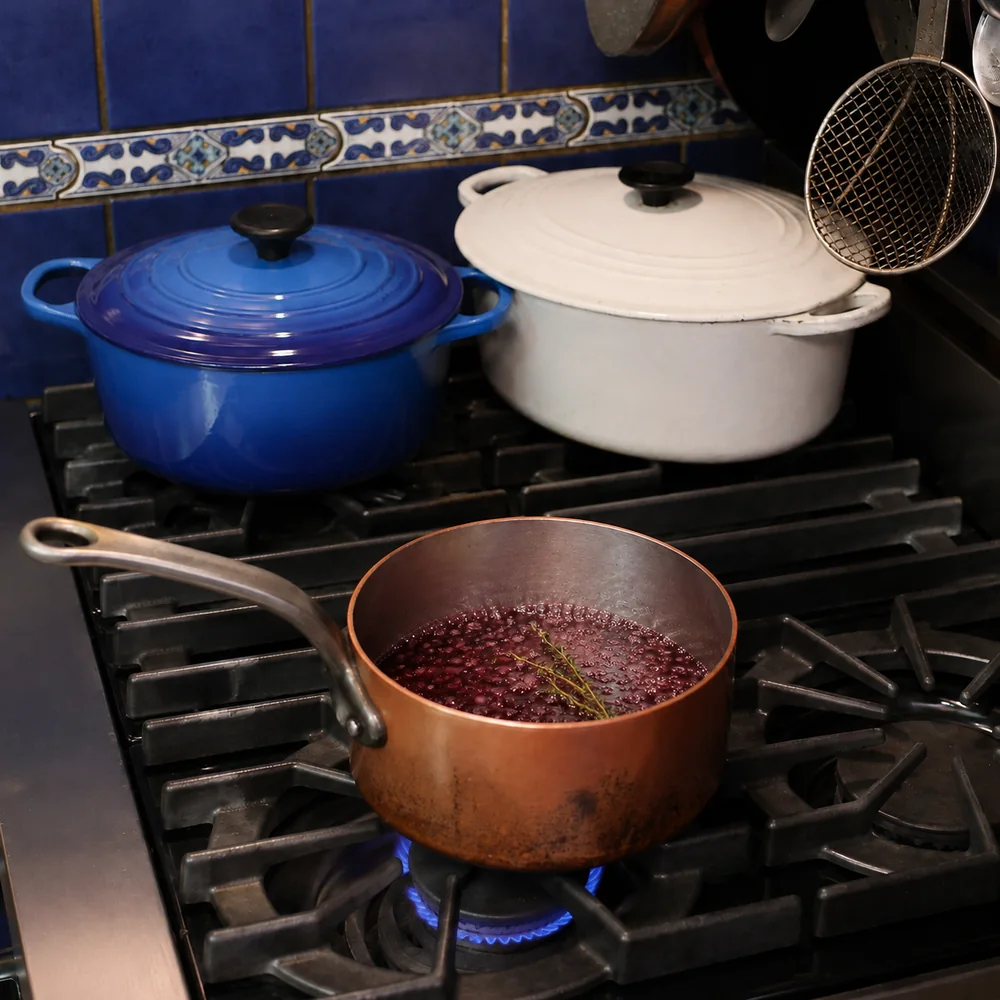 easy red wine reduction sauce, step 2