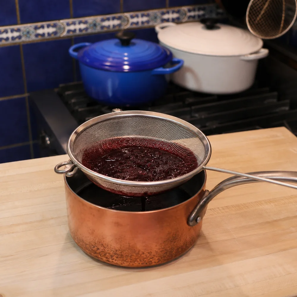 easy red wine reduction sauce, step 4