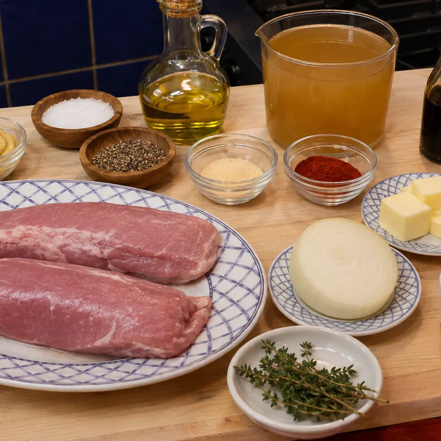 filet de porc en cocotte, ingredients