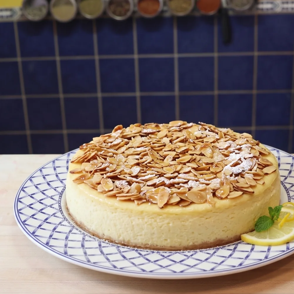 gateau fromage cottage citron, plat fini