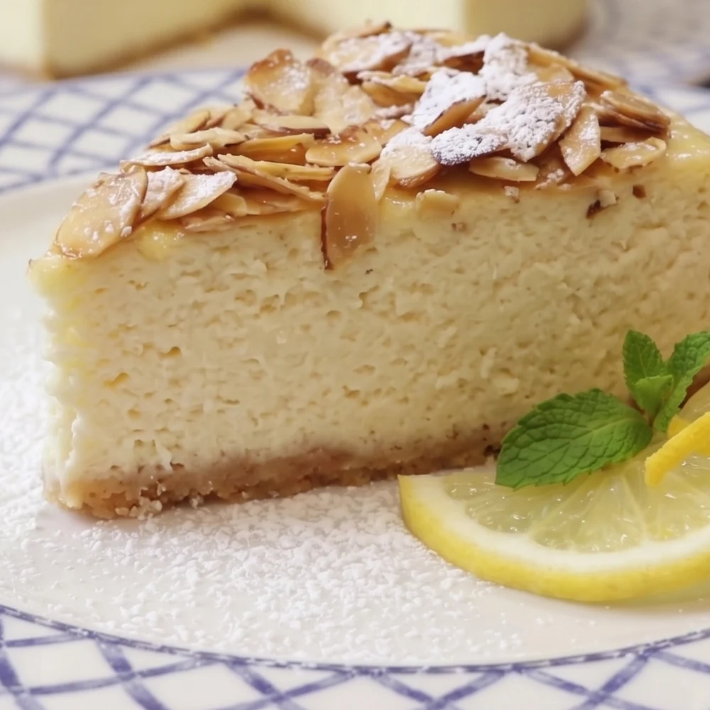 gateau fromage cottage citron, plat fini