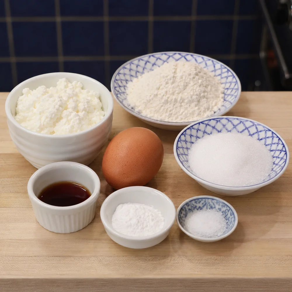 gateau fromage cottage dans une tasse, ingredients