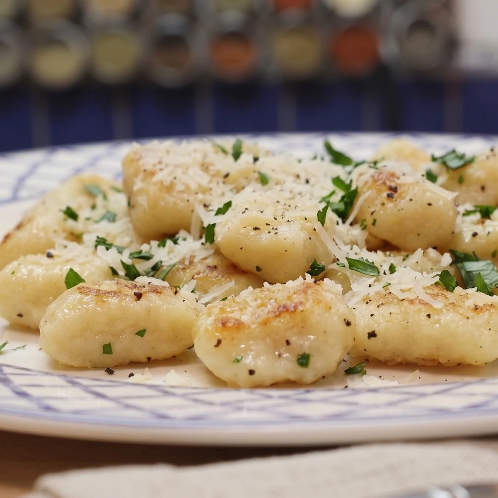 gnocchis au fromage cottage, plat fini