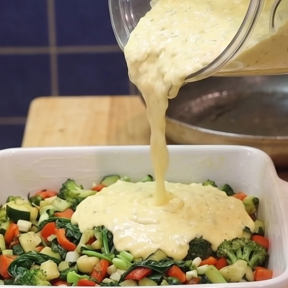 gratin legumes fromage cottage proteine, étape 4