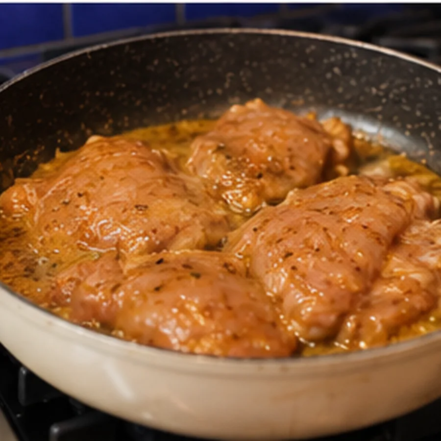 grilled boneless chicken thighs, step 4