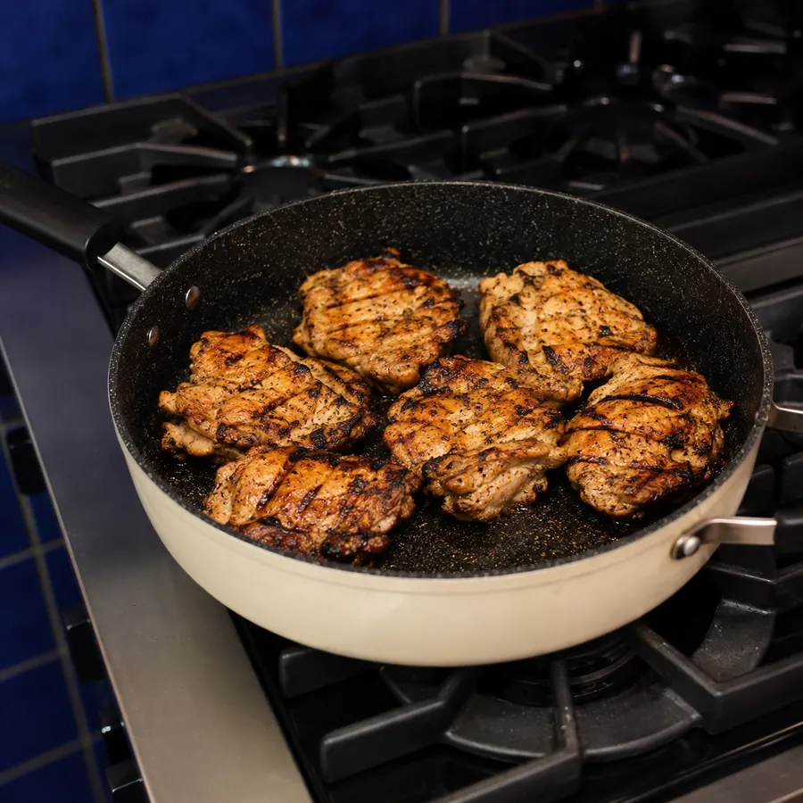 grilled boneless chicken thighs, step 5
