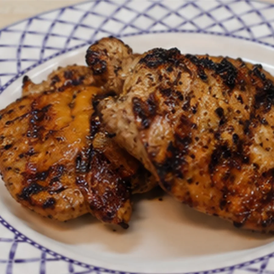 Hauts de cuisse de poulet d&eacute;soss&eacute;s grill&eacute;s faciles au BBQ