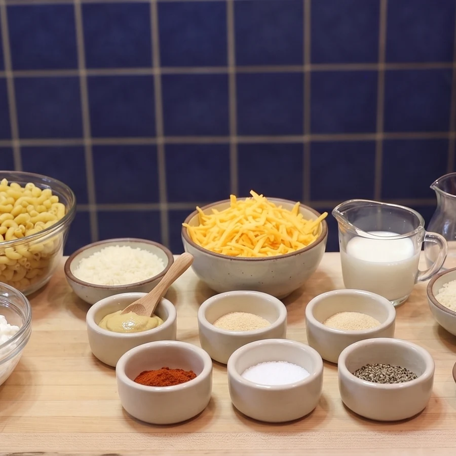 mac and cheese au cottage cheese, ingredients