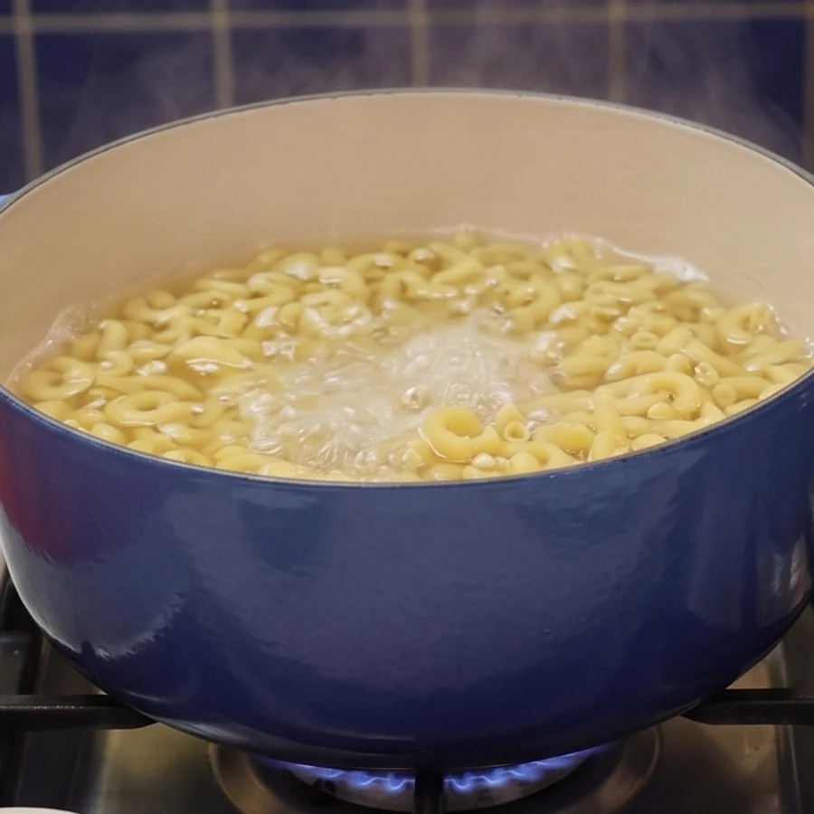 mac and cheese au cottage cheese, étape 1