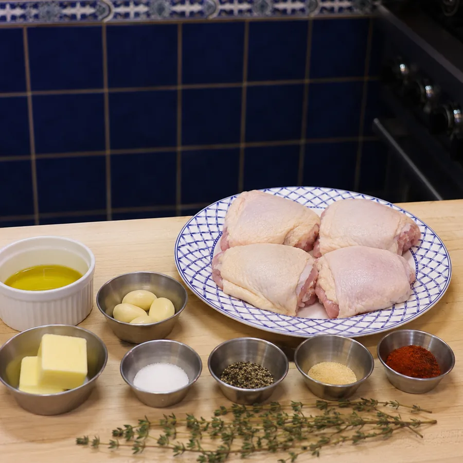 pan seared chicken thighs, ingredients