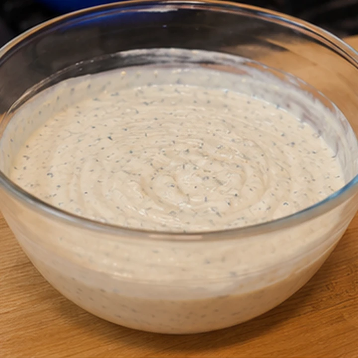 sauce cremeuse au raifort facile, plat fini