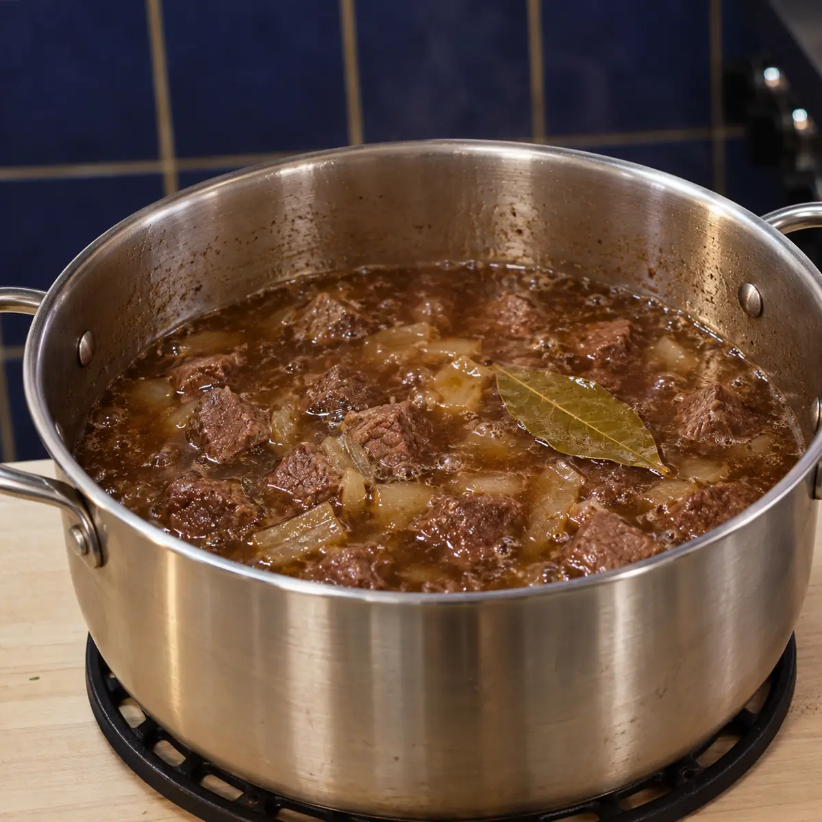 beef barley soup, step 2