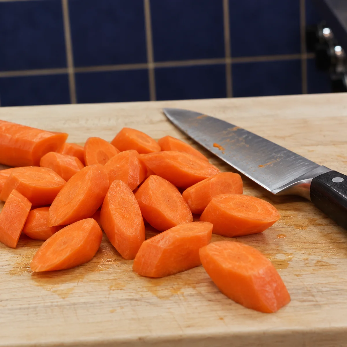 carottes glacees erable, étape 1