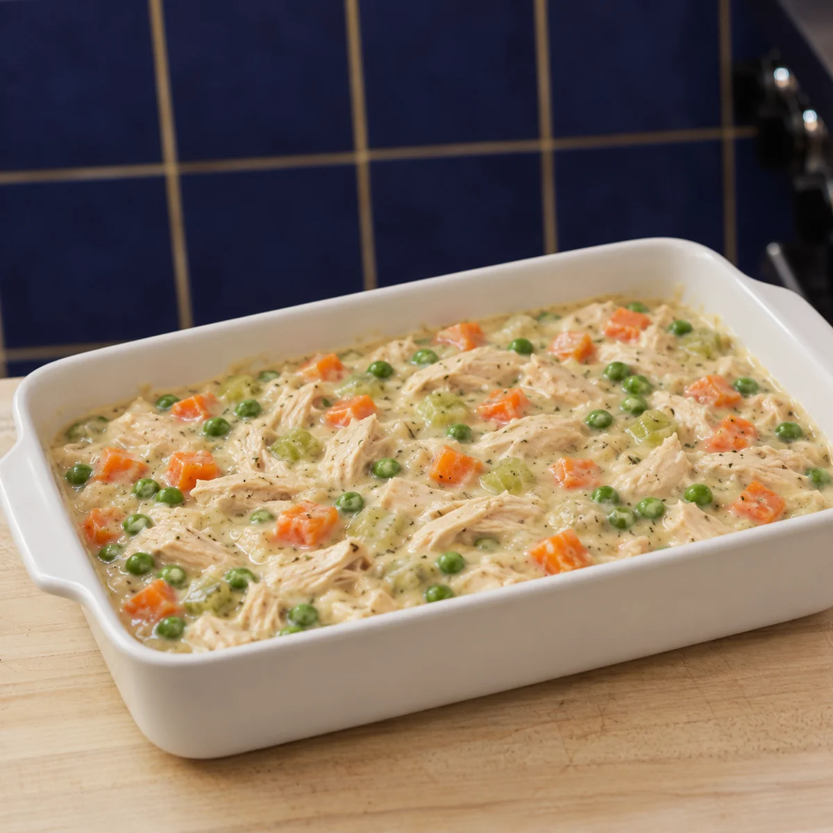 casserole poulet farce pain, étape 2