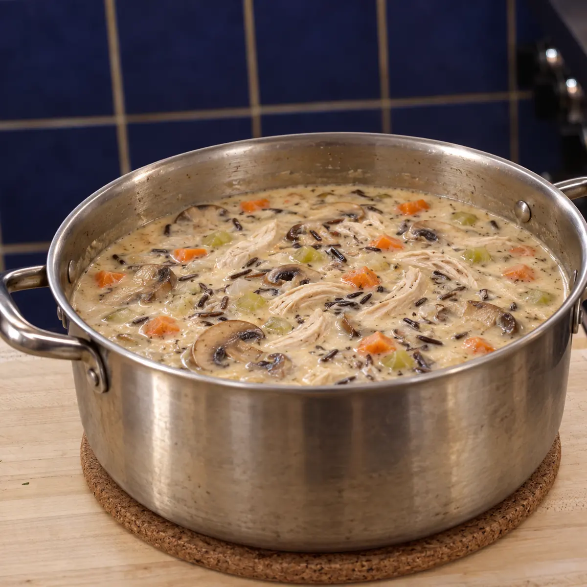 chicken wild rice soup, step 3