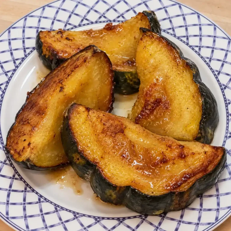 Courge poivr&eacute;e r&ocirc;tie au beurre d&rsquo;&eacute;rable
