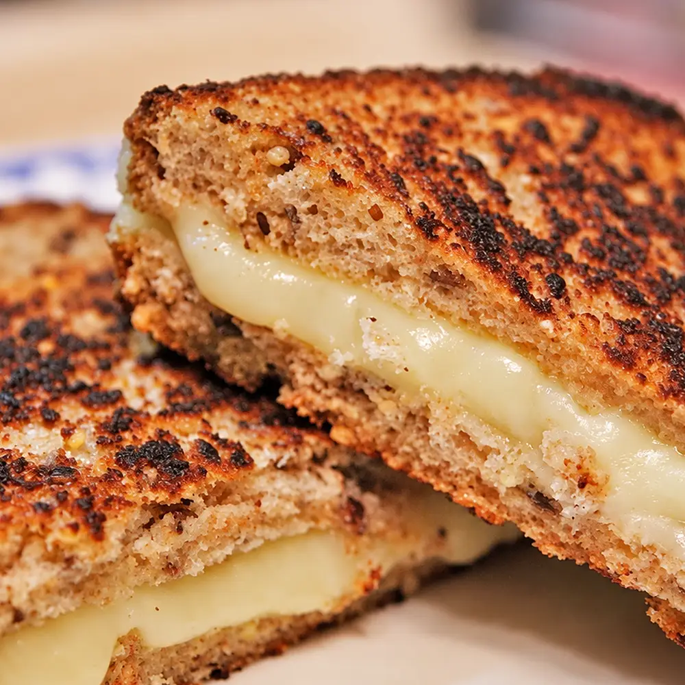 easy raclette grilled cheese sandwich, finished dish
