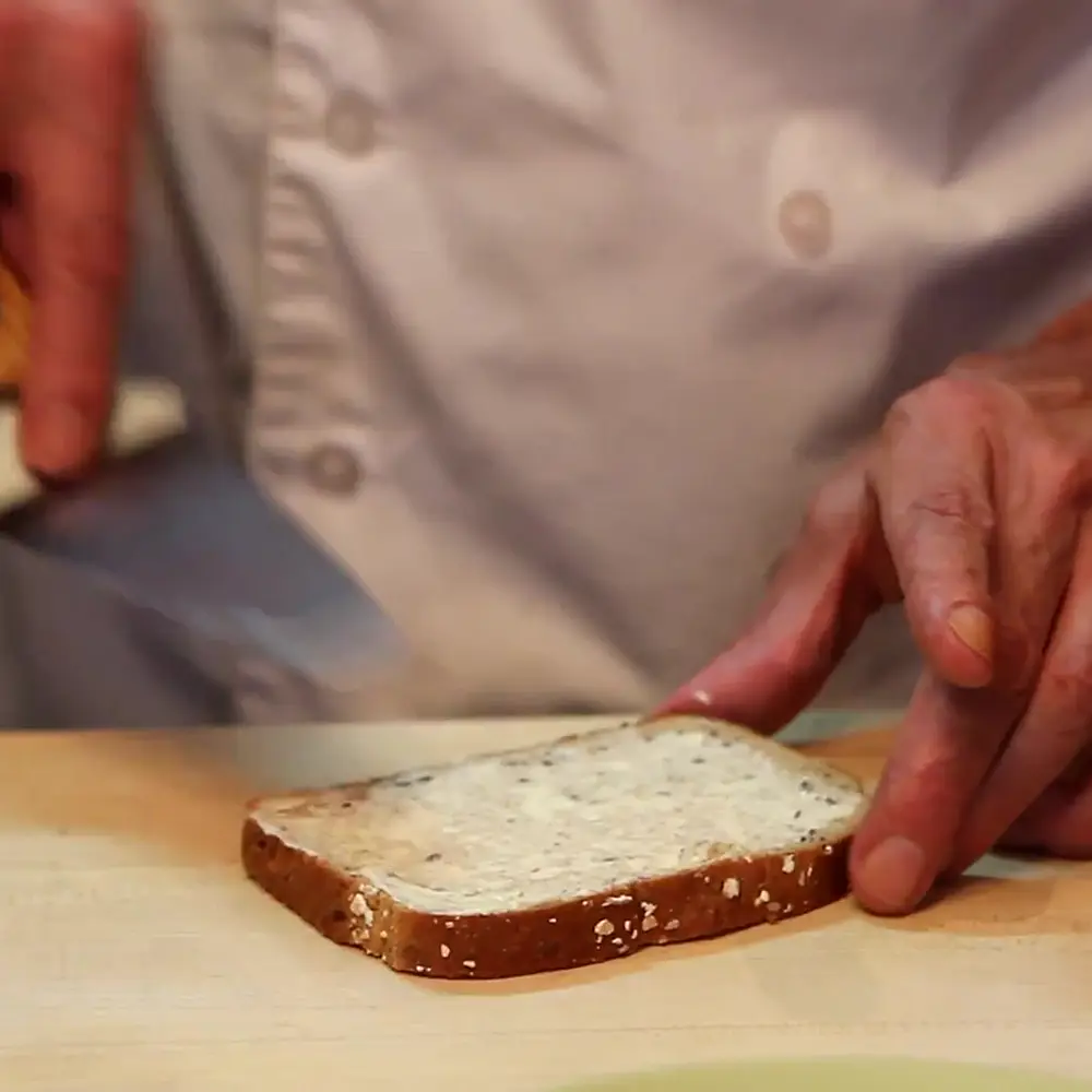 easy raclette grilled cheese sandwich, step 1