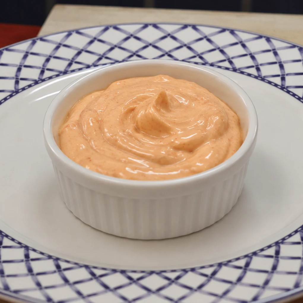 maple sriracha mayo, finished dish
