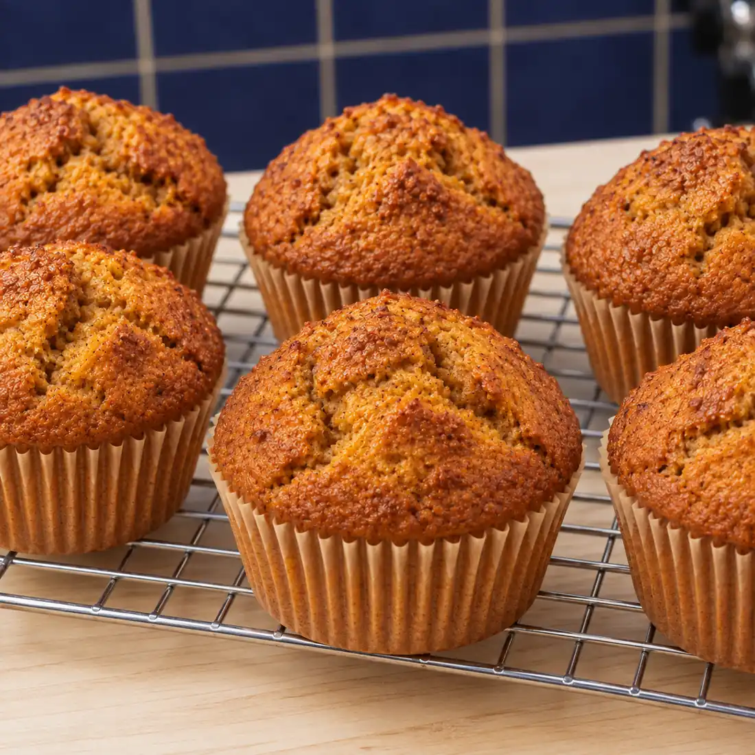 muffins a la citrouille moelleux, plat fini