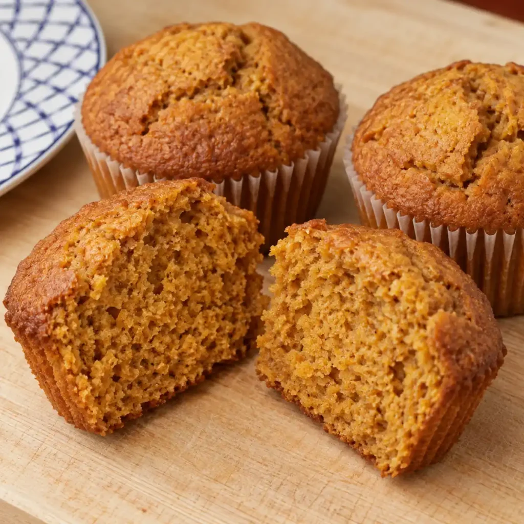 Muffins &agrave; la citrouille moelleux, cannelle et cassonade
